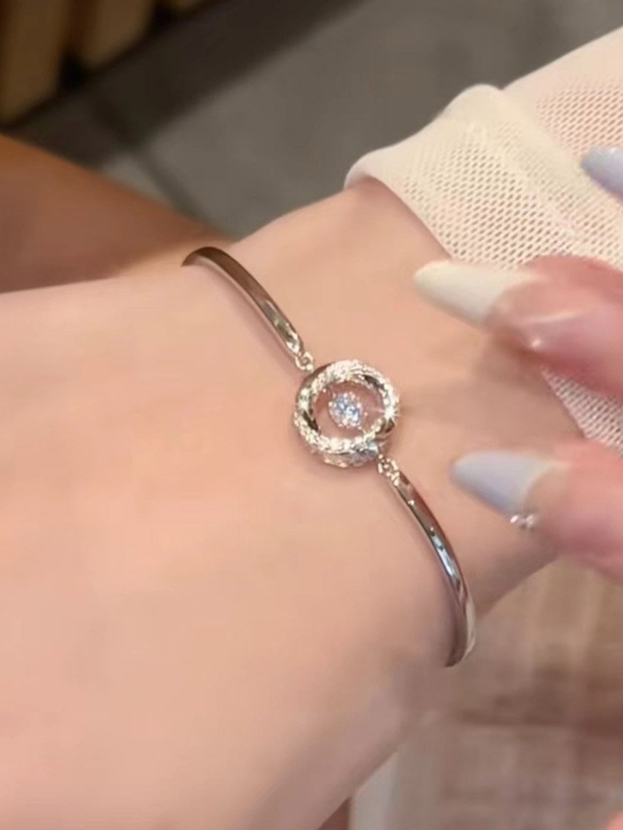 Embellished Bangle-Style Bracelet