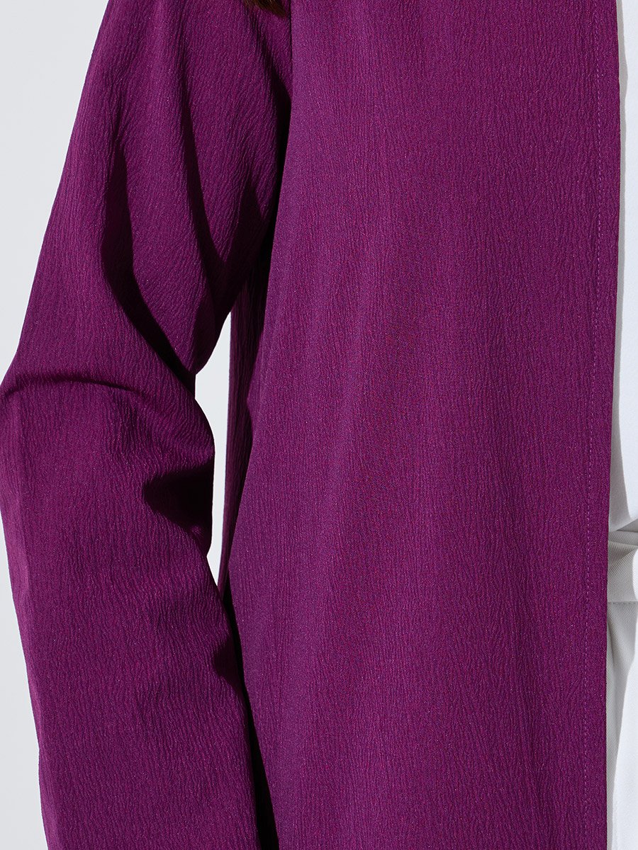 Purple Front Open Lightweight Abaya
