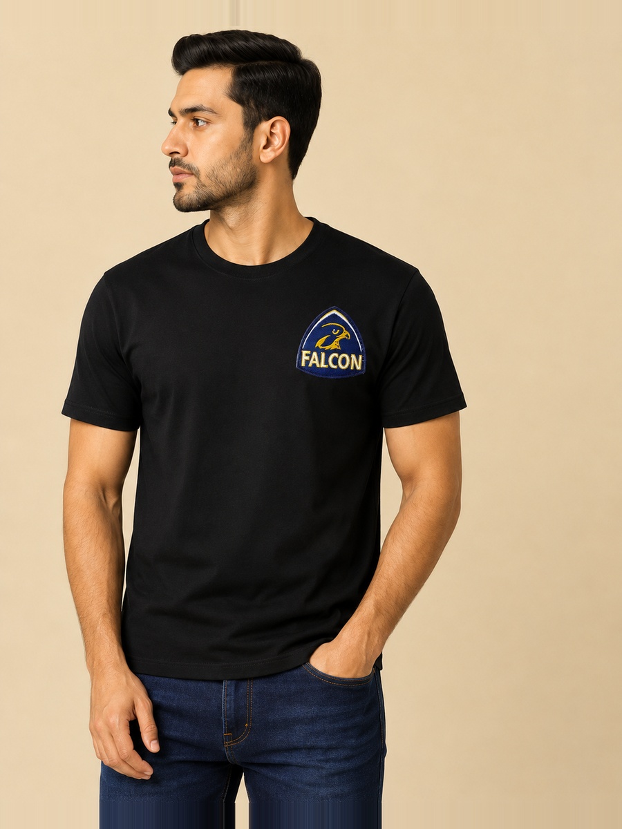 Men's Black 'Train Hard Dominate Your Destiny' Graphic T-Shirt 