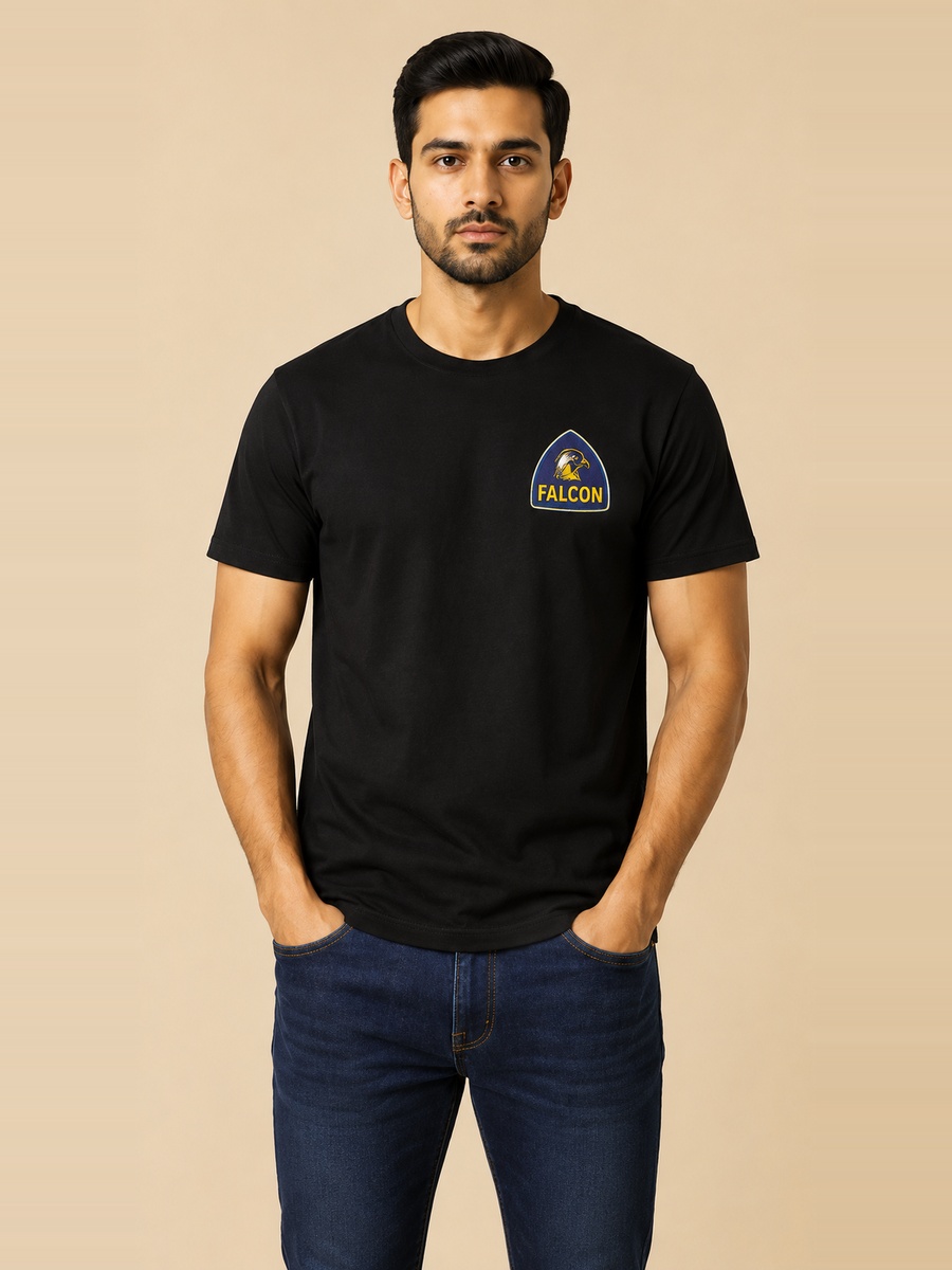 Men's Black 'Train Hard Dominate Your Destiny' Graphic T-Shirt 