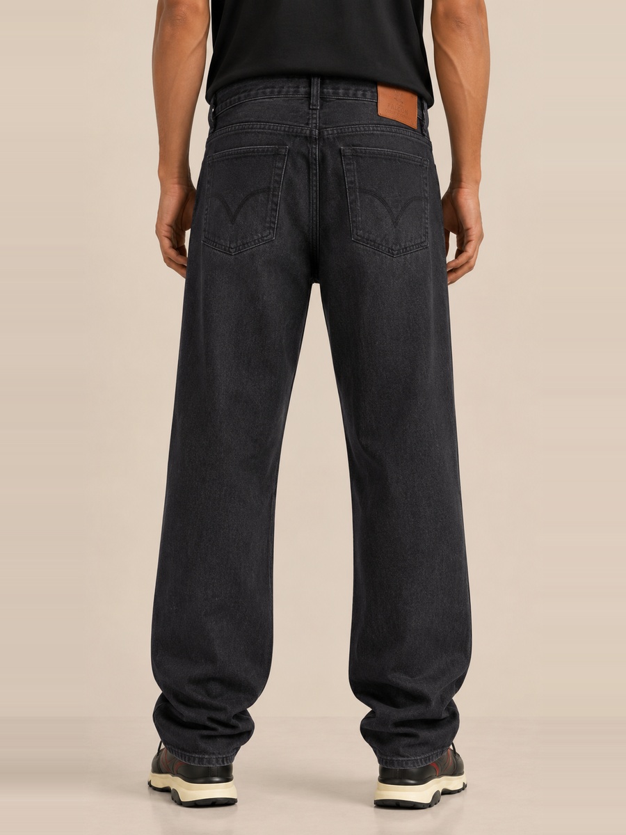 Men Loose Fit Mid Rise Jeans