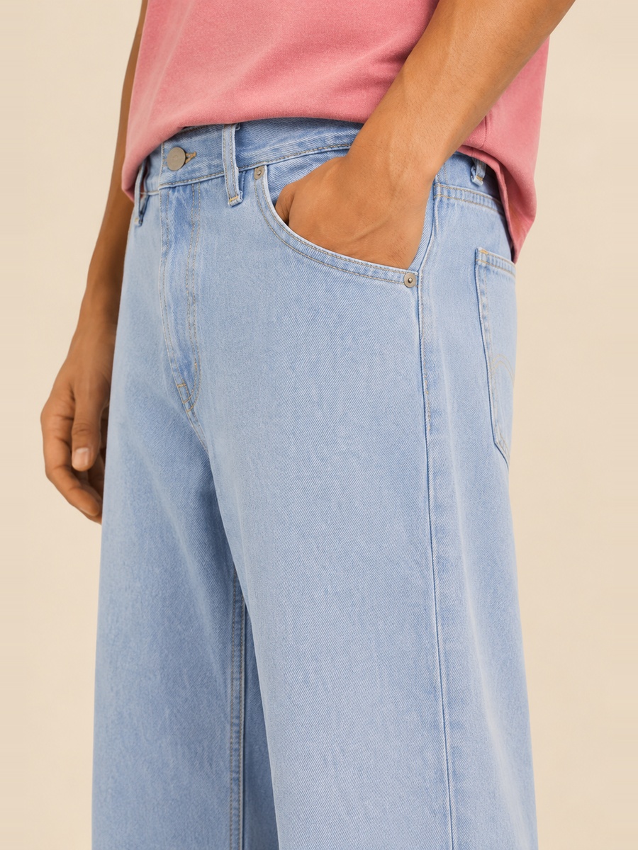 Men Baggy Fit Low Rise Jeans