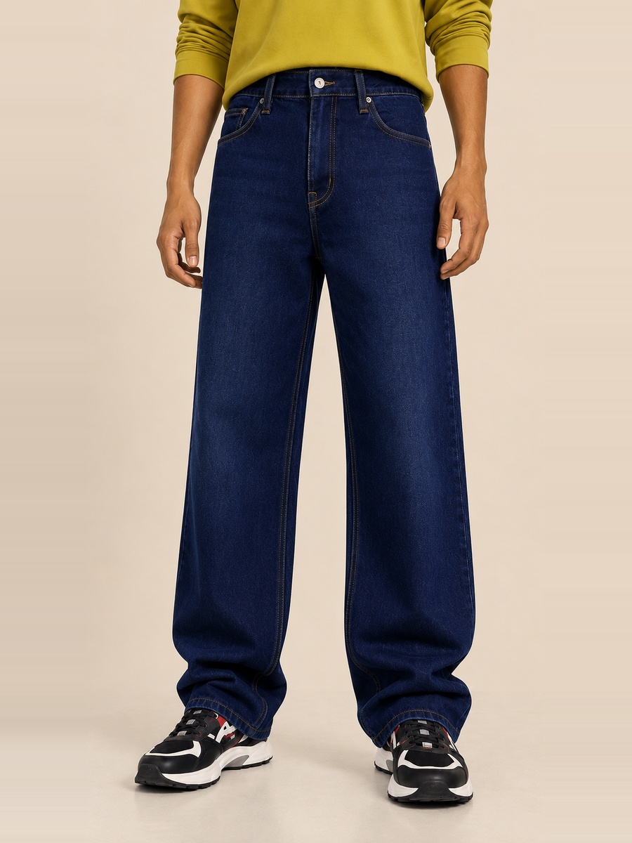 Men Baggy Fit Low Rise Jeans