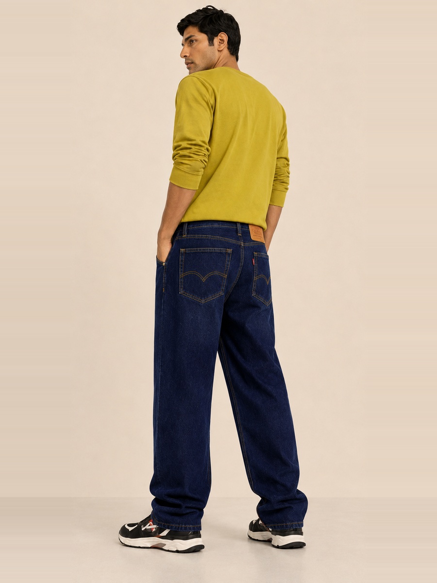 Men Baggy Fit Low Rise Jeans