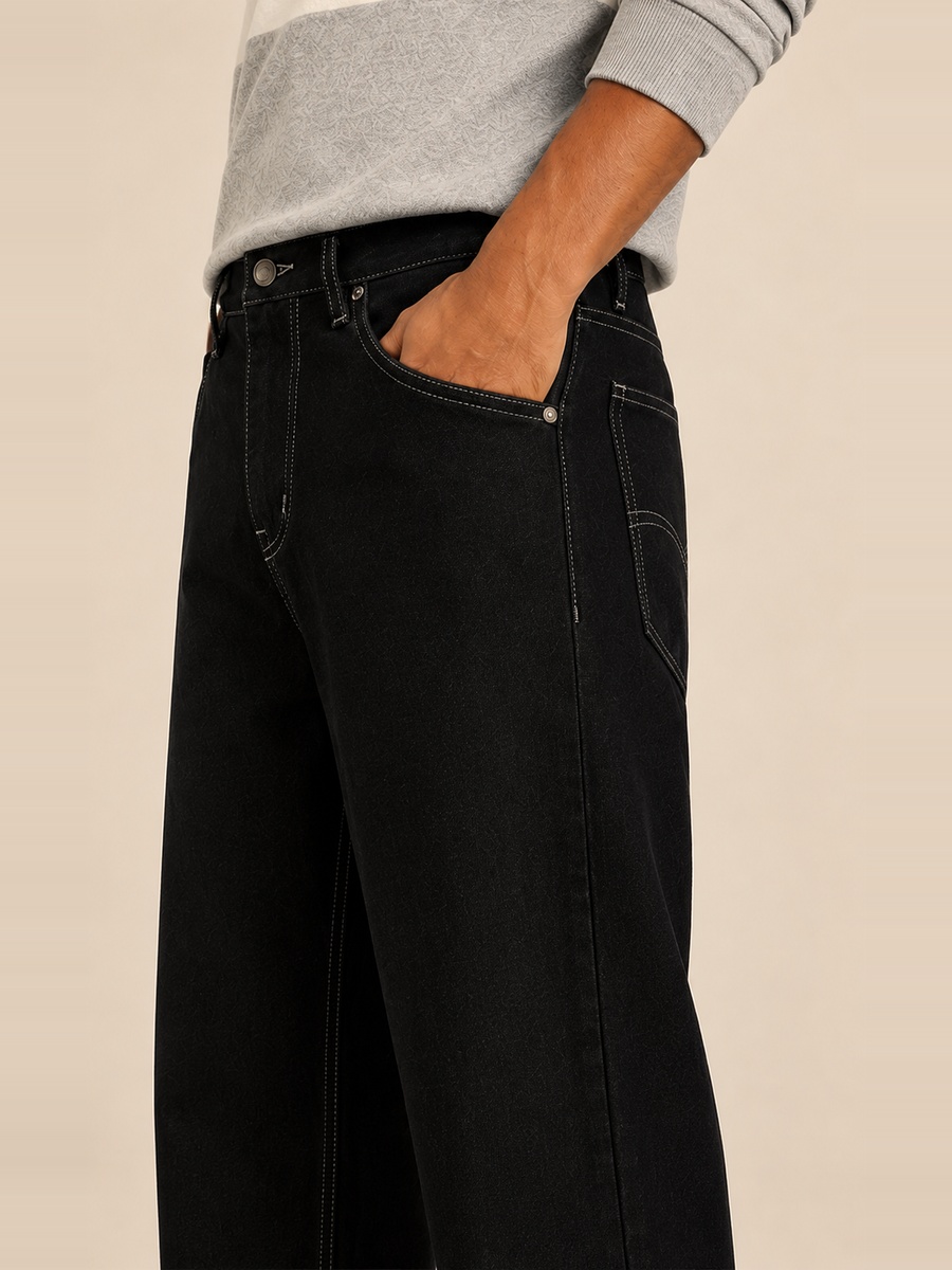Men Baggy Fit Low Rise Jeans