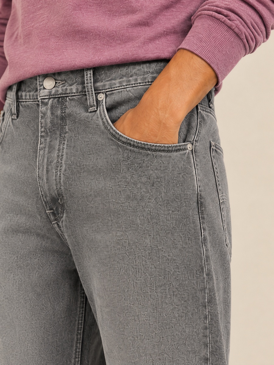 Men Baggy Fit Low Rise Jeans