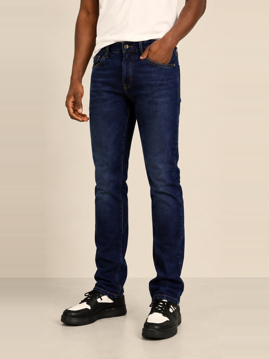 Men Slim Fit Mid Rise Jeans