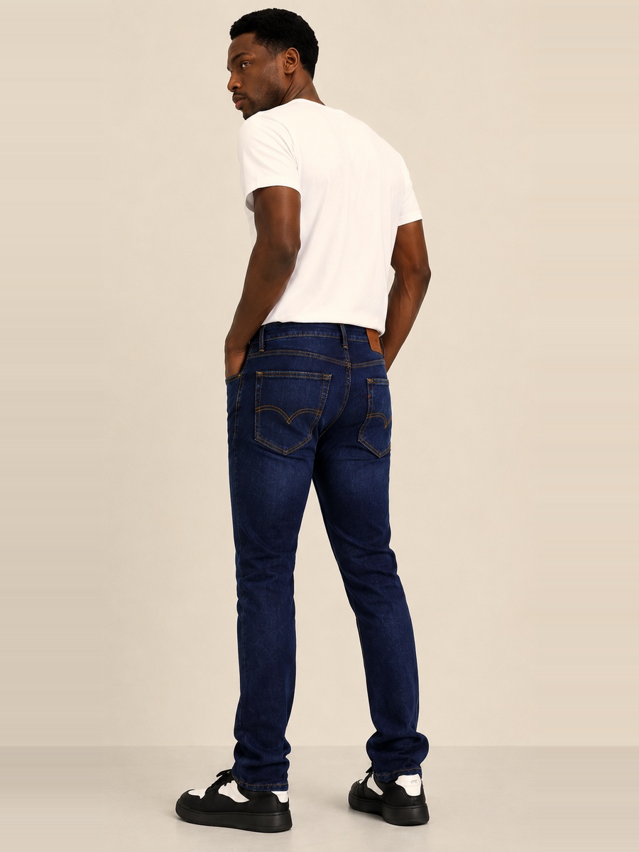 Men Slim Fit Mid Rise Jeans