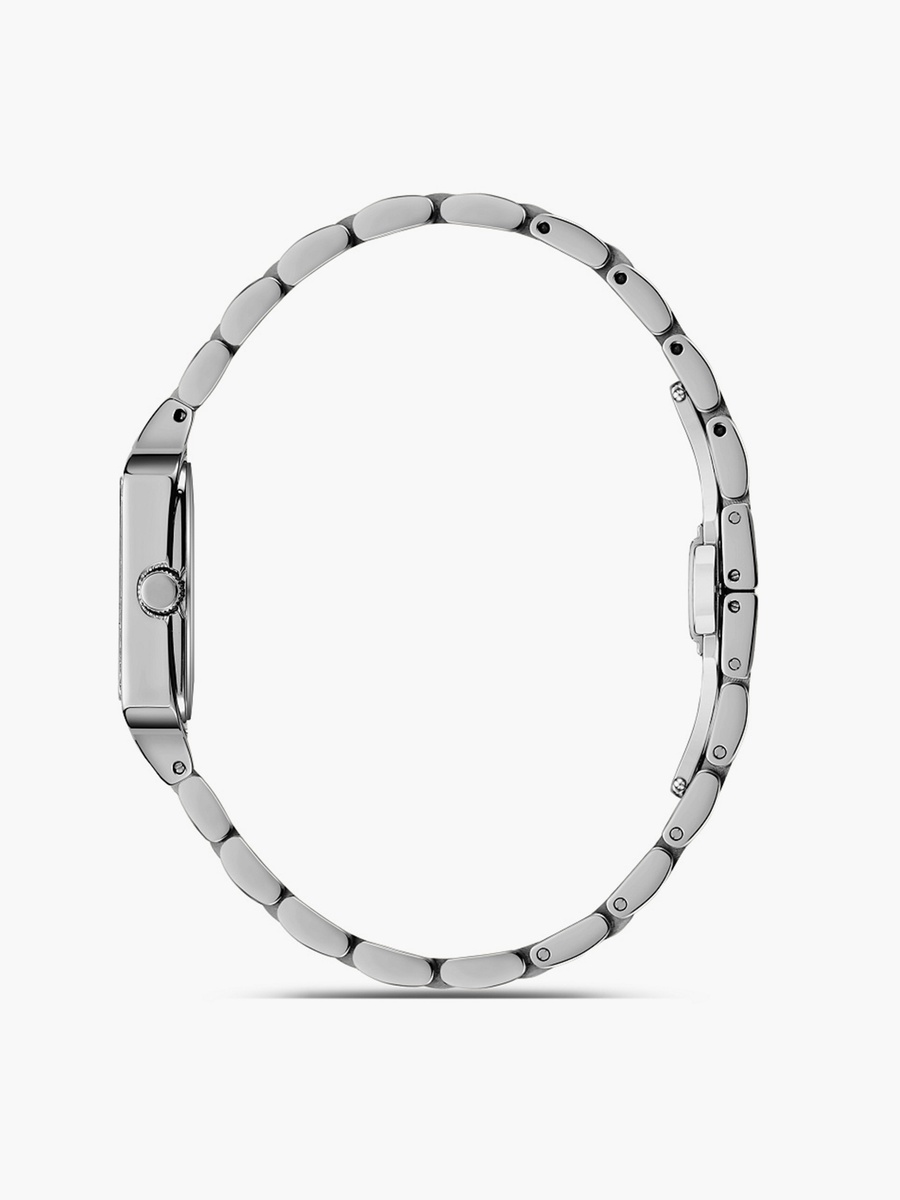 Women 28MM Silver Analog Metal Strap Watch  SQ-BS002PX3R