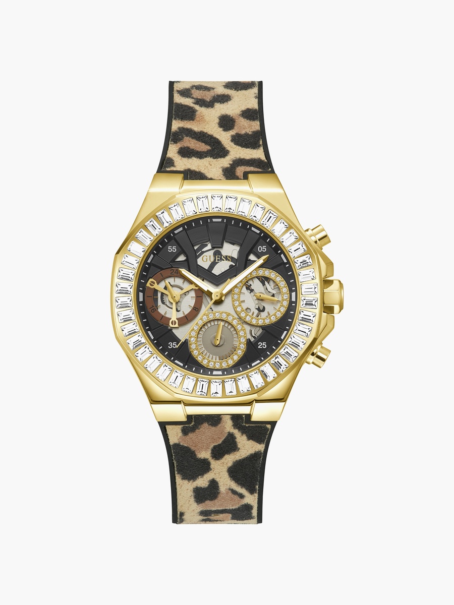 Women 40 MM Brown Chronograph Stainless Steel Watch  GW0463L1