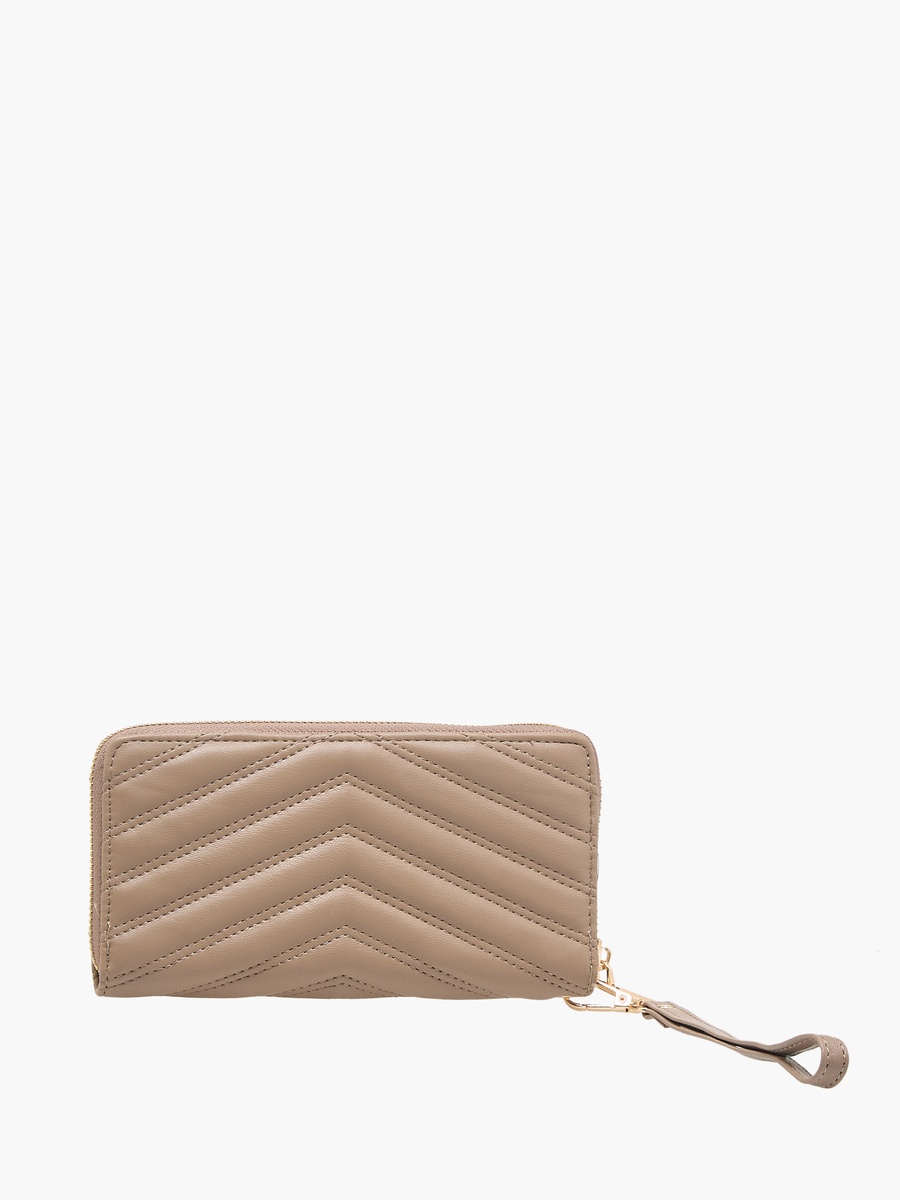 Quilted Zip-Around Wallet with Wristlet