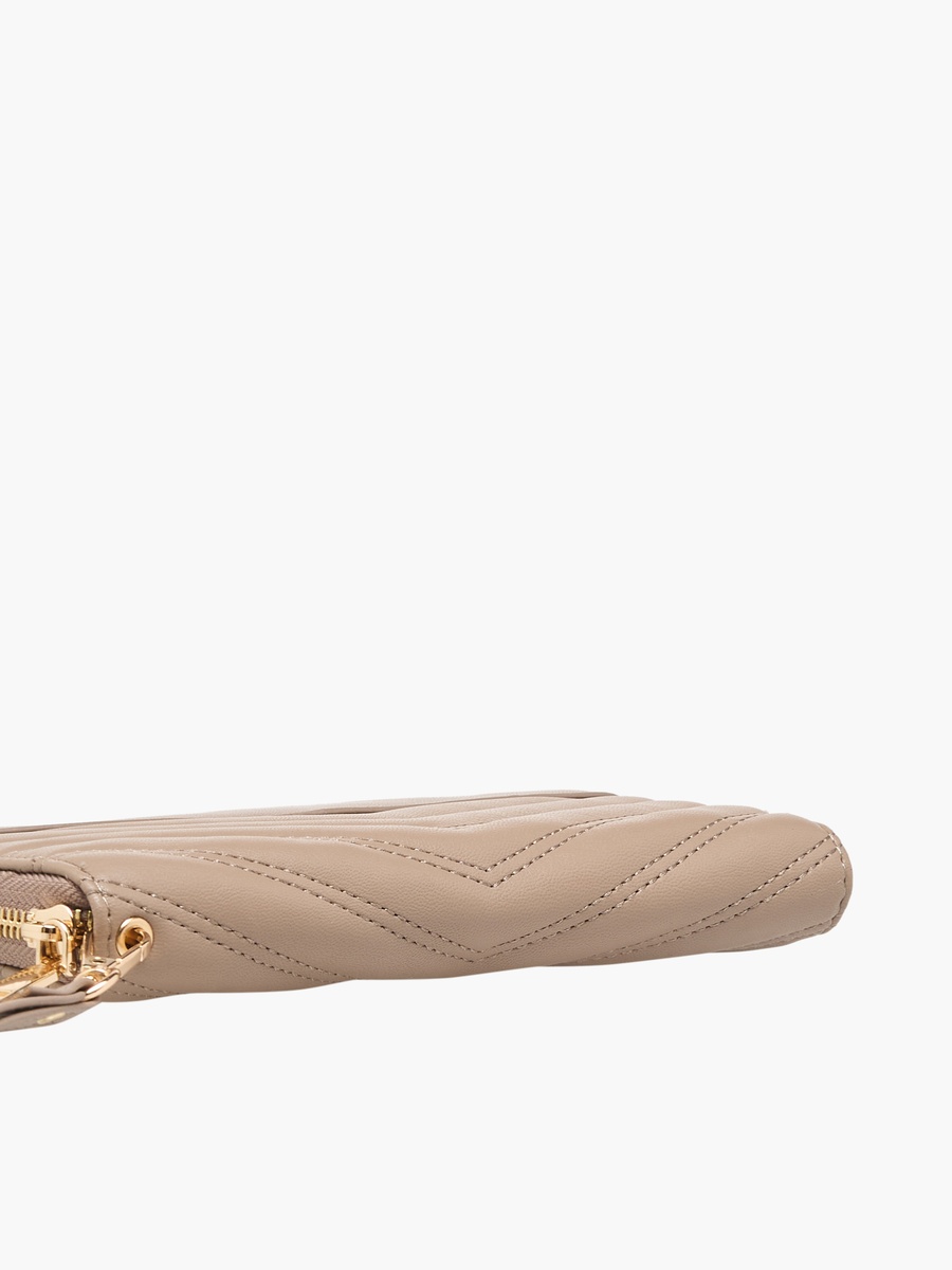 Quilted Zip-Around Wallet with Wristlet