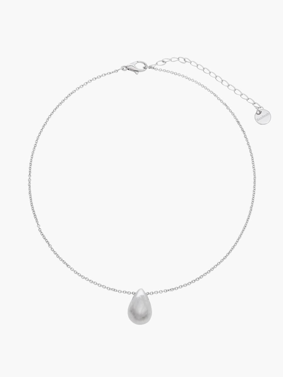 Set of 2 - Metallic Necklace with Lobster Clasp Closure