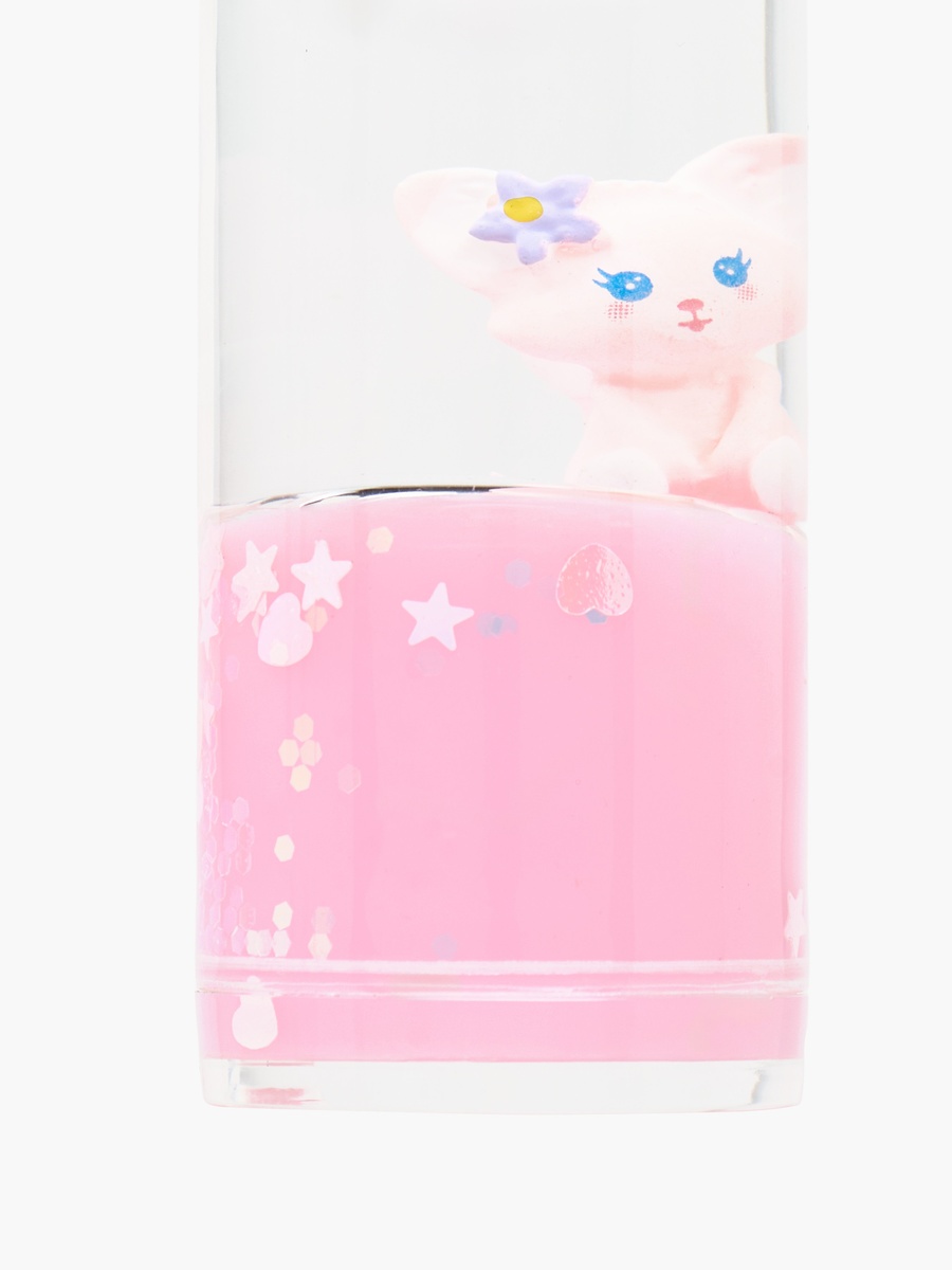 Keychain with Liquid Juice Charm