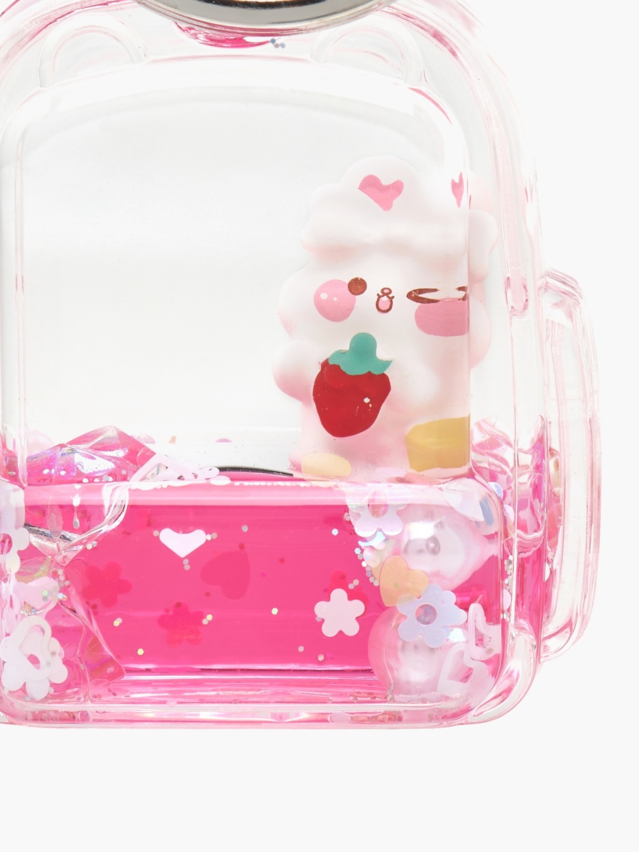 Keychain with Bunny in Backpack Charm