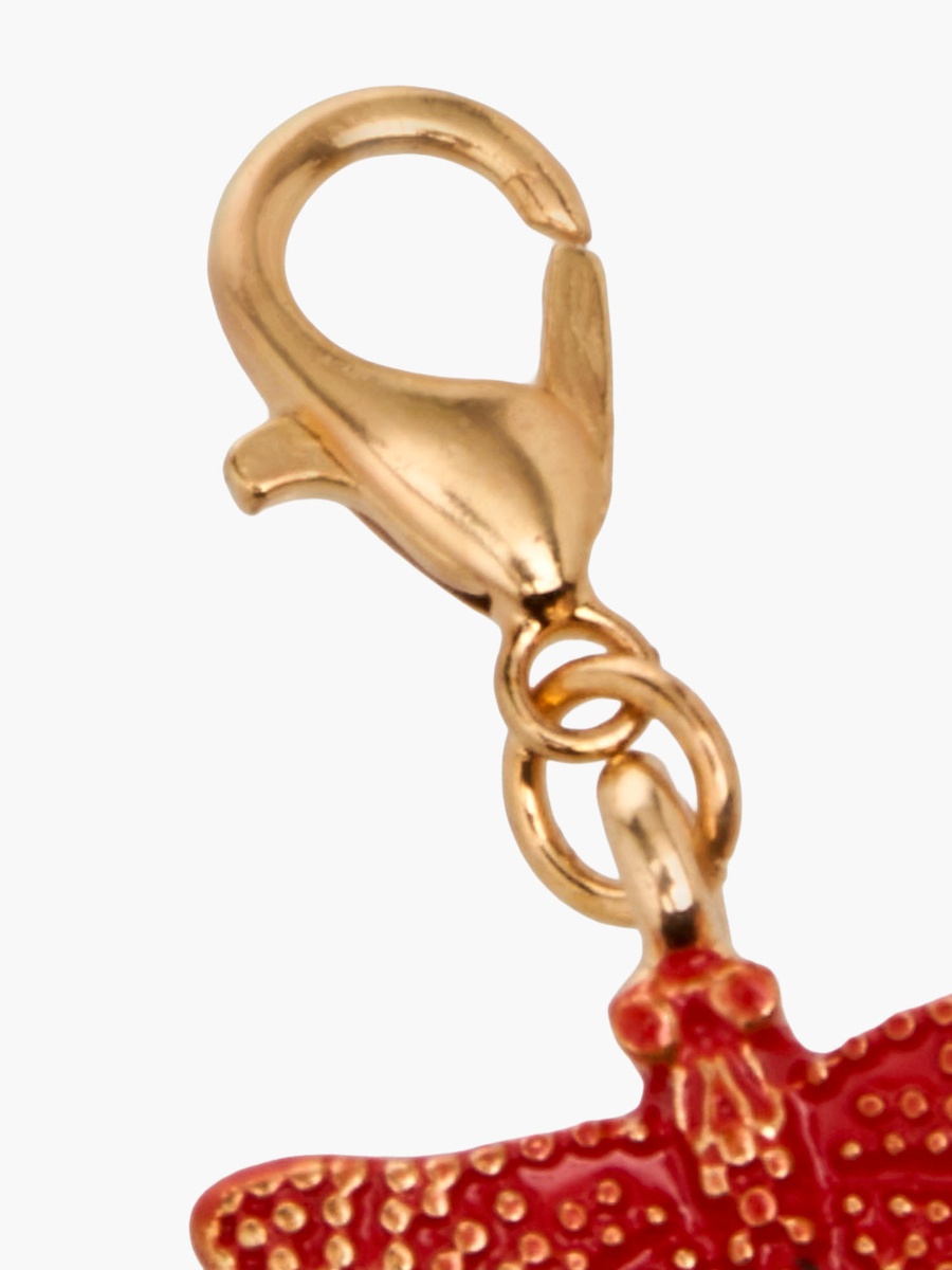 Set of 3 - Gold Tone Embellished Charm with Lobster Clasp