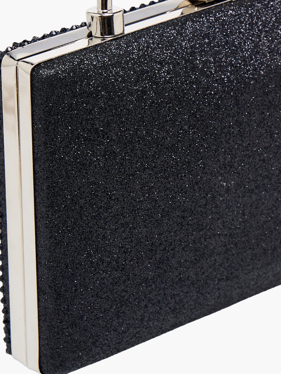 Embellished Clutch with Detachable Chain Strap