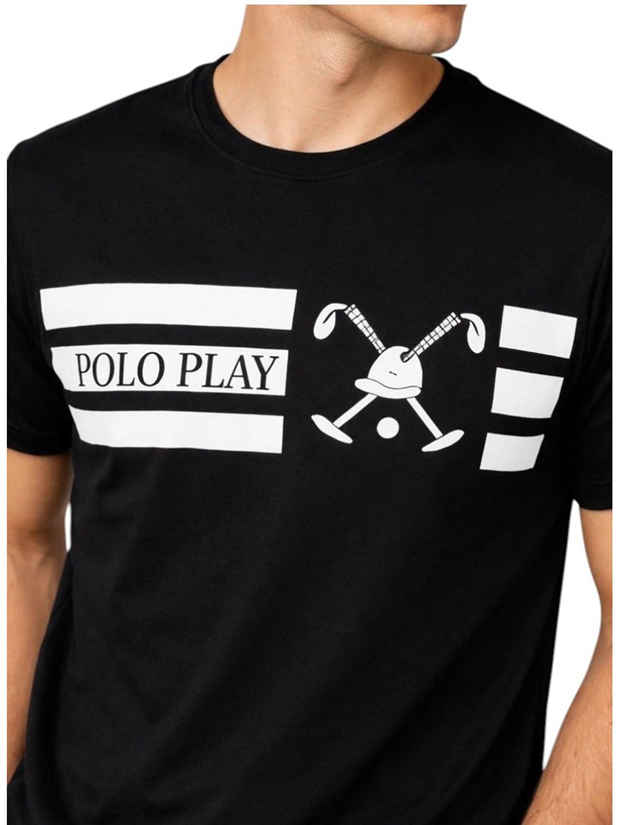 Men Graphic Logo Crew Neck T-Shirt 