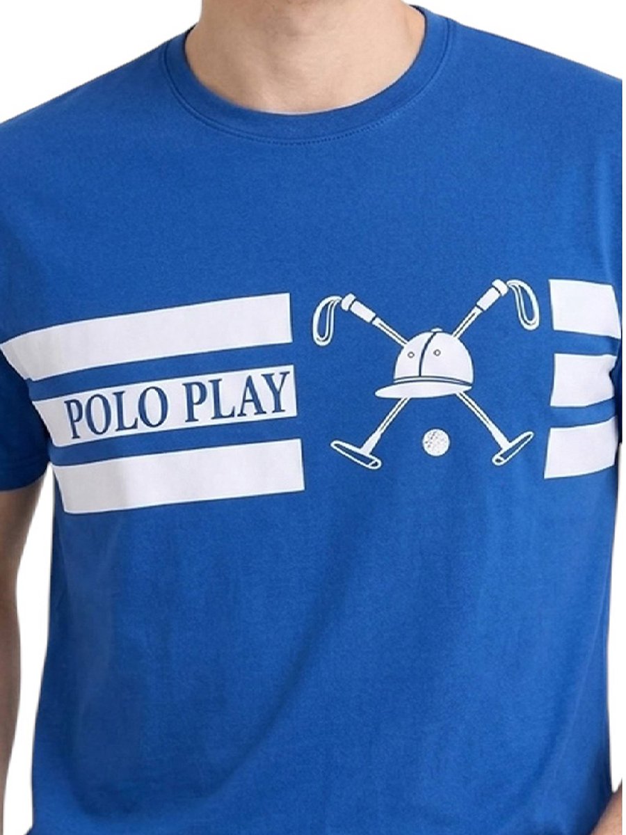 Men Graphic Logo Crew Neck T-Shirt 