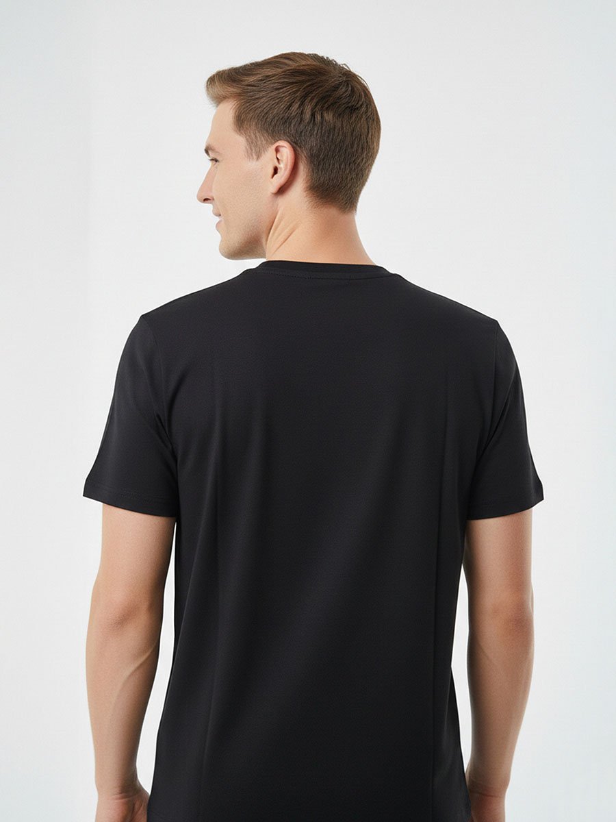 Men Graphic Logo Crew Neck T-Shirt 