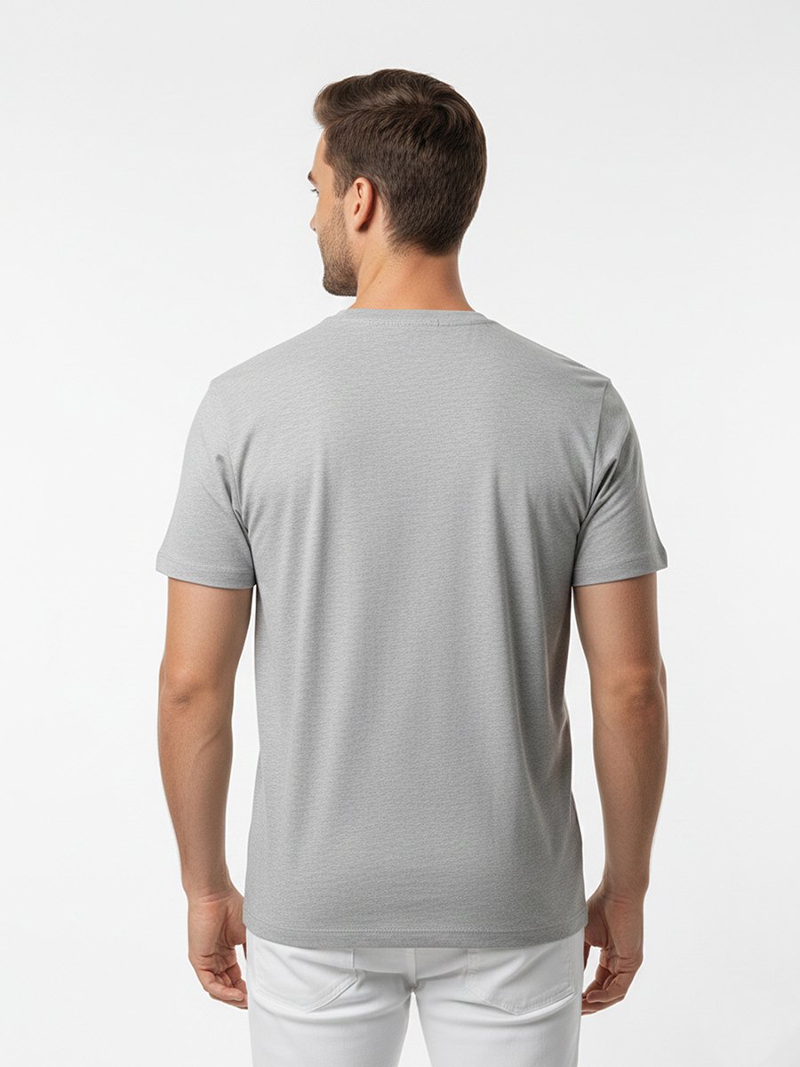 Men Graphic Logo Crew Neck T-Shirt 