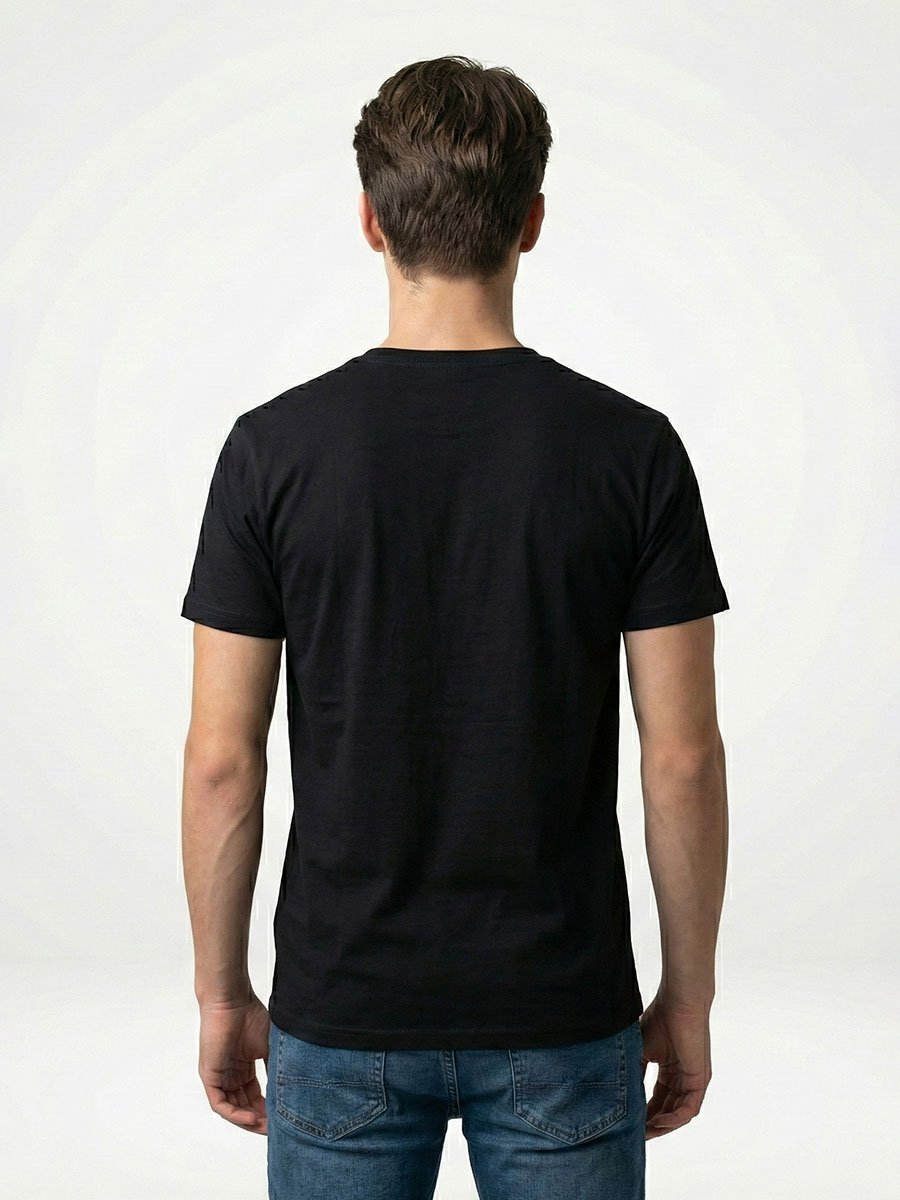 Men Graphic Logo Crew Neck T-Shirt 