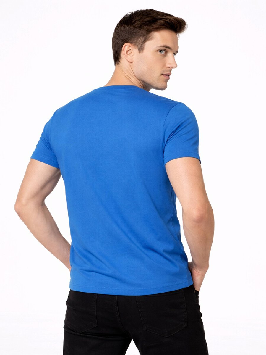 Men Graphic Logo Crew Neck T-Shirt 