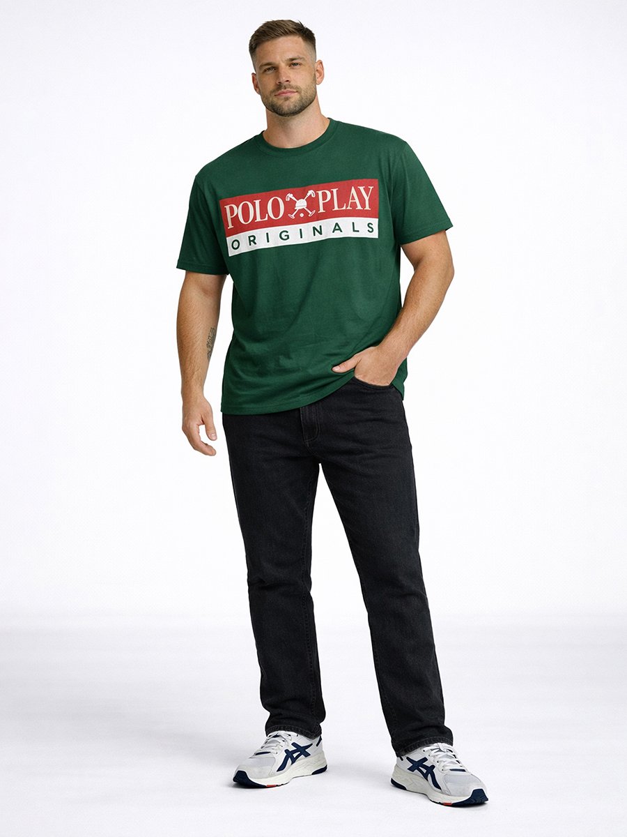 Men Graphic Logo Short Sleeve T-Shirt 