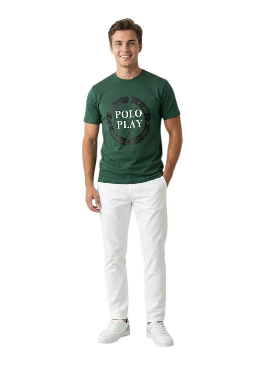 Men Graphic Logo Short Sleeve T-Shirt 