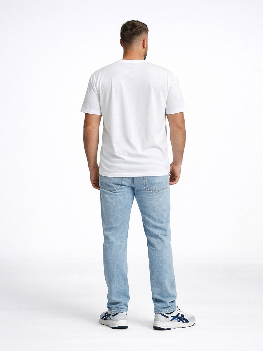 Men Graphic Logo Crew Neck T-Shirt 