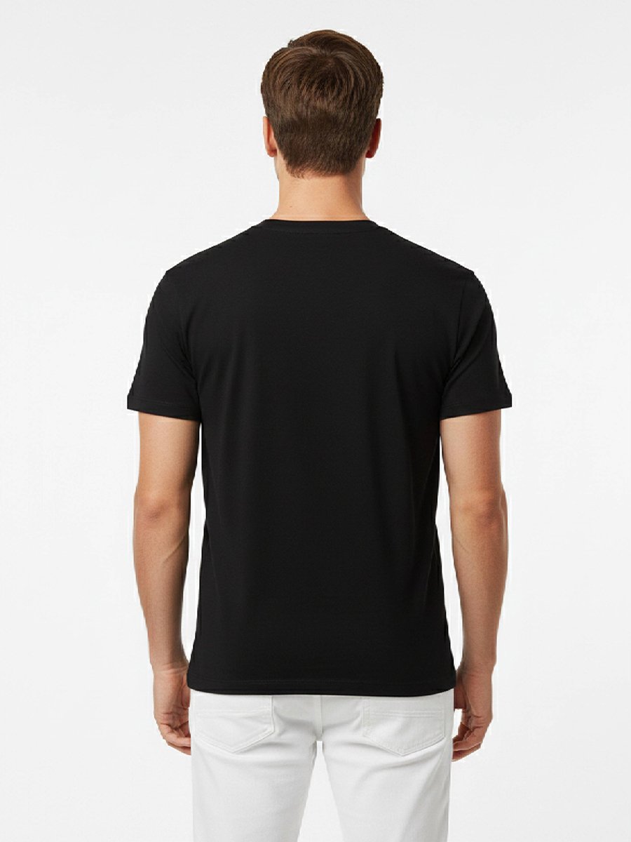 Men Graphic Logo Crew Neck T-Shirt 