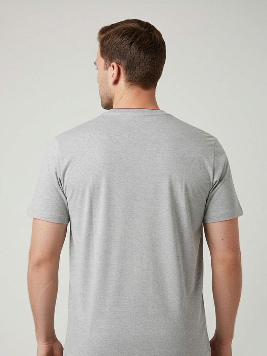 Men Graphic Logo Crew Neck T-Shirt 