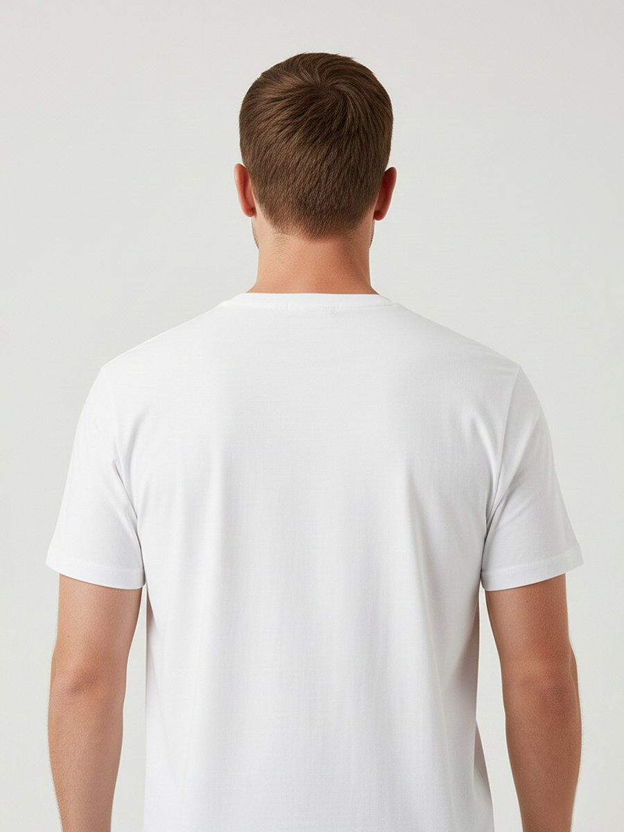 Men Graphic Logo Crew Neck T-Shirt 