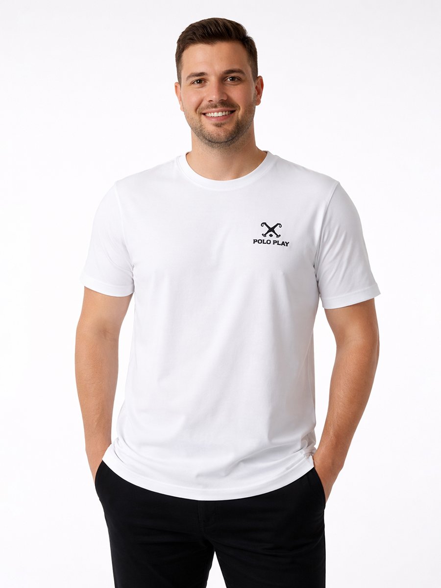 Men Logo Detail Short Sleeve T-Shirt 
