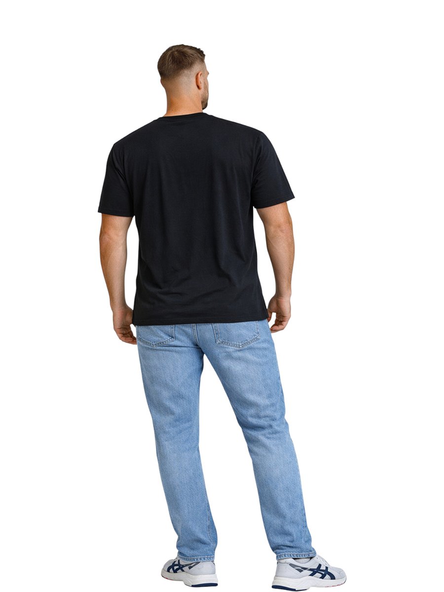 Men Graphic Logo Crew Neck T-Shirt 