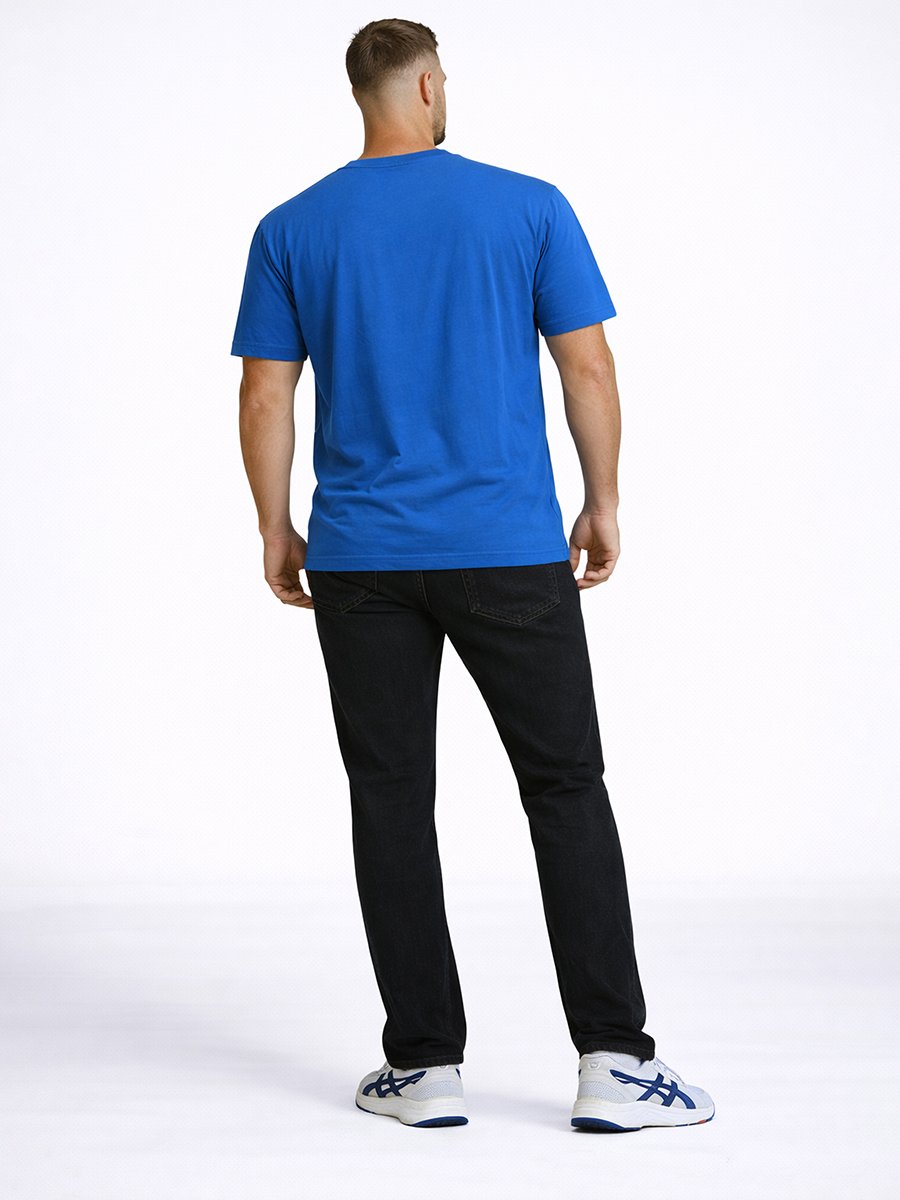 Men Graphic Logo Crew Neck T-Shirt 