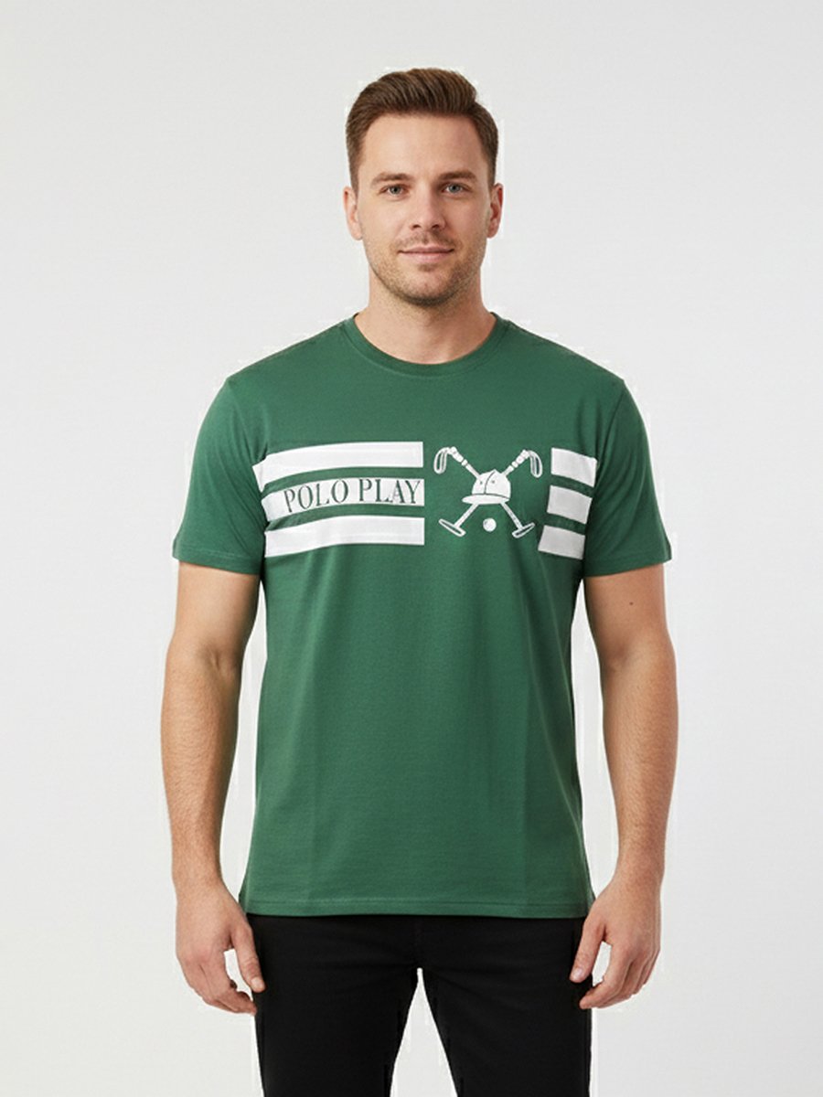 Men Graphic Logo Short Sleeve T-Shirt 
