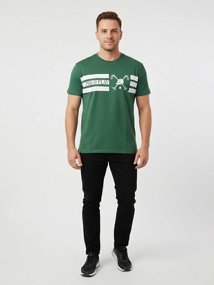 Men Graphic Logo Short Sleeve T-Shirt 