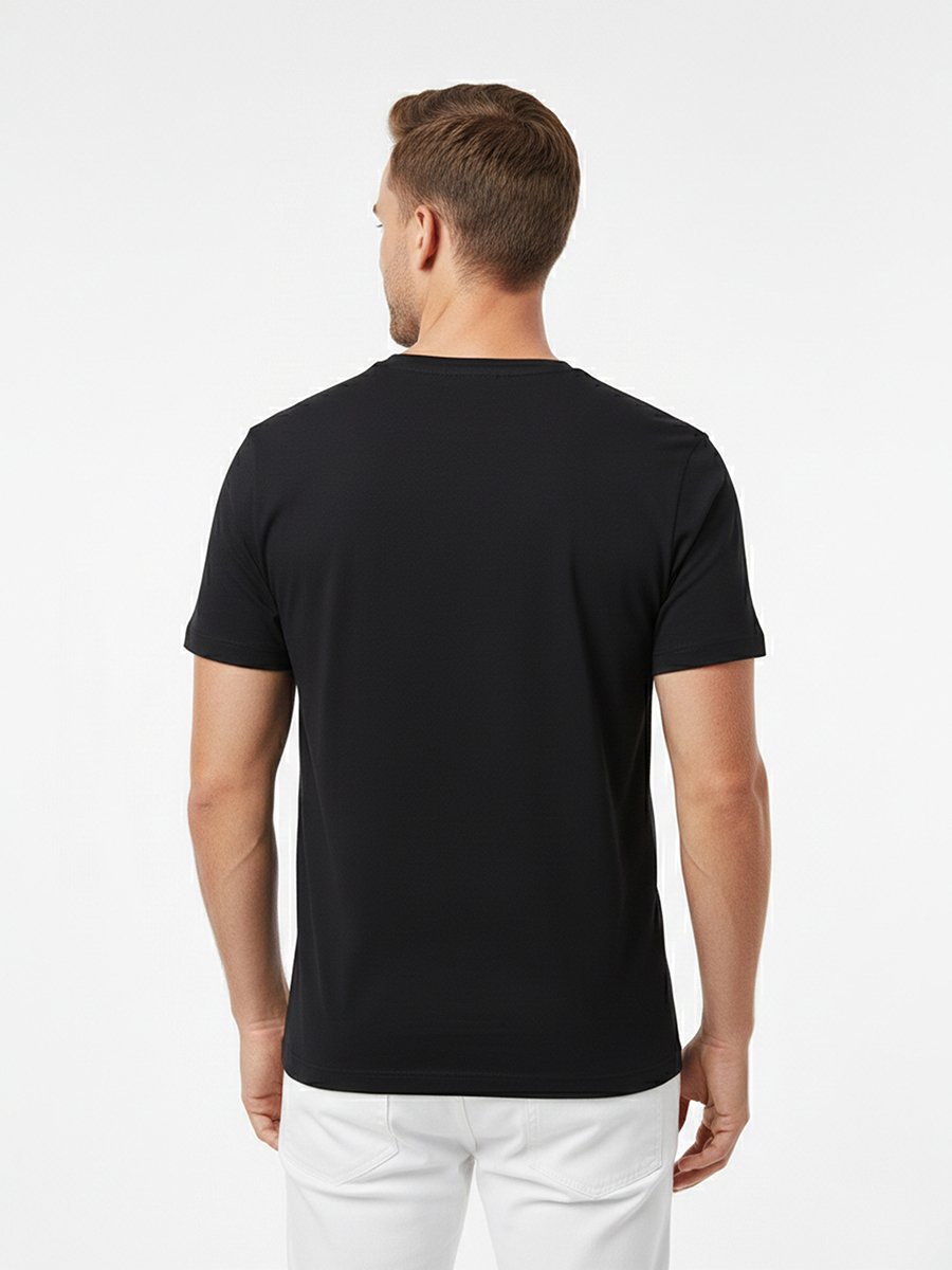 Men Graphic Logo Crew Neck T-Shirt 