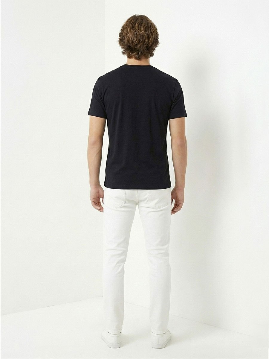 Men Graphic Logo Crew Neck T-Shirt 