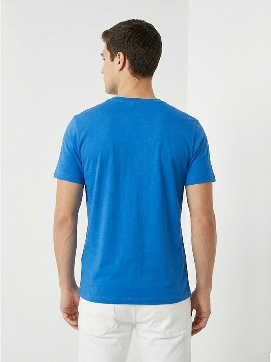 Men Graphic Logo Crew Neck T-Shirt 