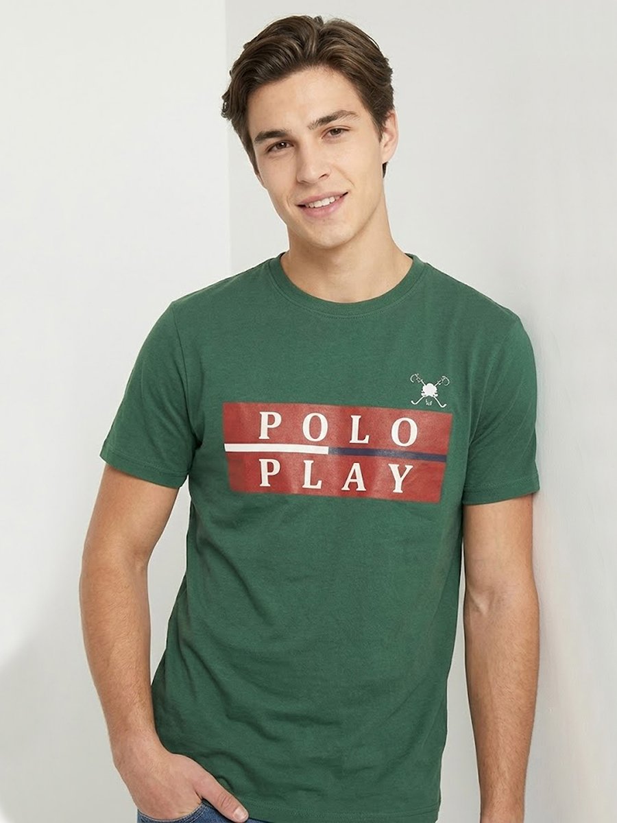 Men Graphic Logo Short Sleeve T-Shirt 
