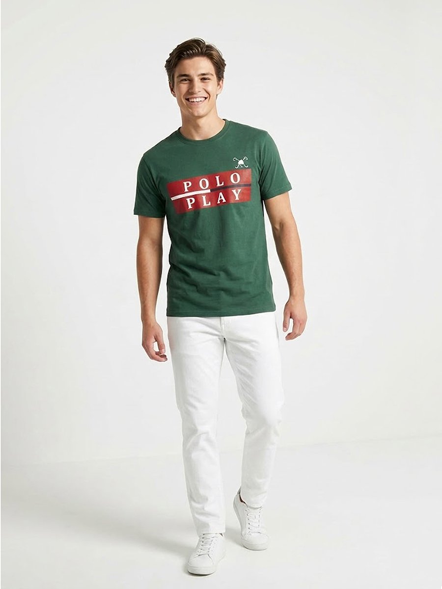 Men Graphic Logo Short Sleeve T-Shirt 