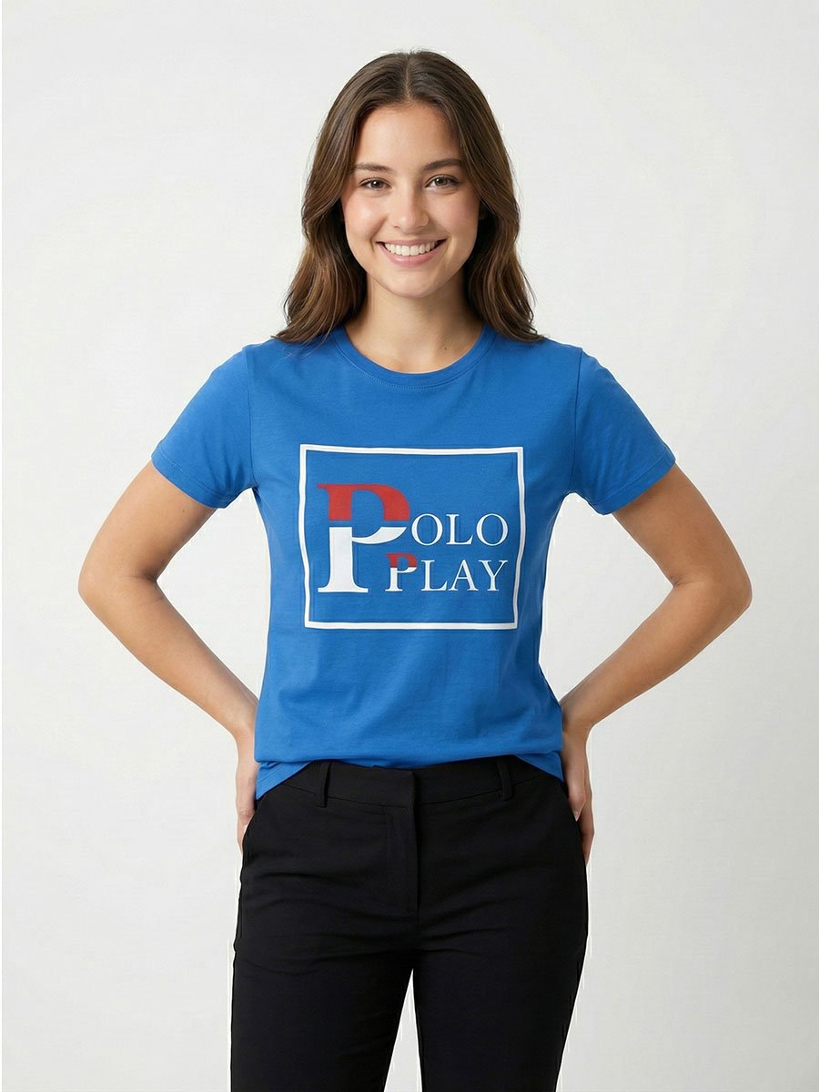 Teen Girls Graphic Logo Cotton T-Shirt