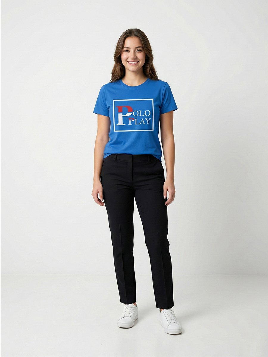 Teen Girls Graphic Logo Cotton T-Shirt