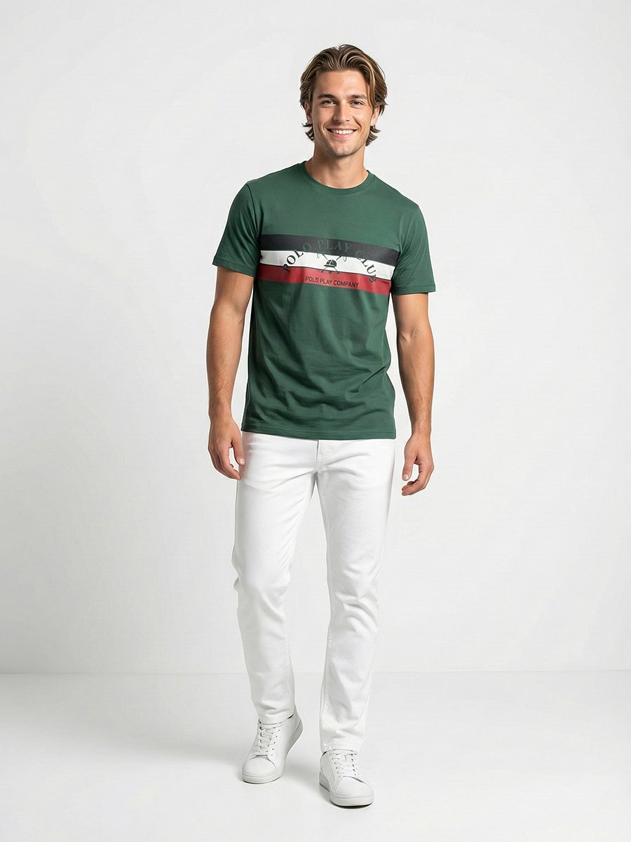 Men Graphic Logo Short Sleeve T-Shirt 