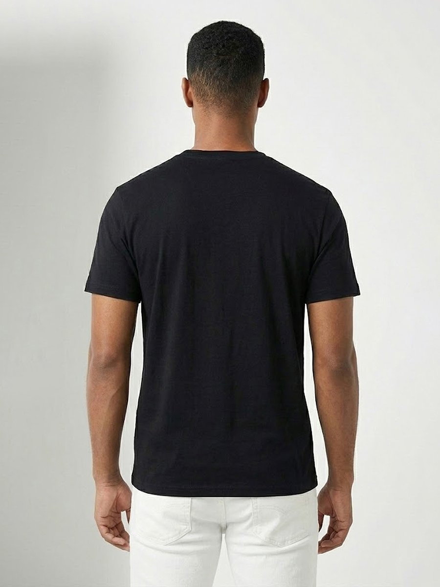 Men Graphic Logo Crew Neck T-Shirt 