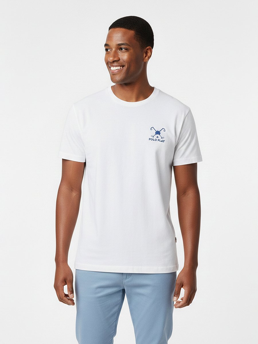 Men Logo Detail Short Sleeve T-Shirt 