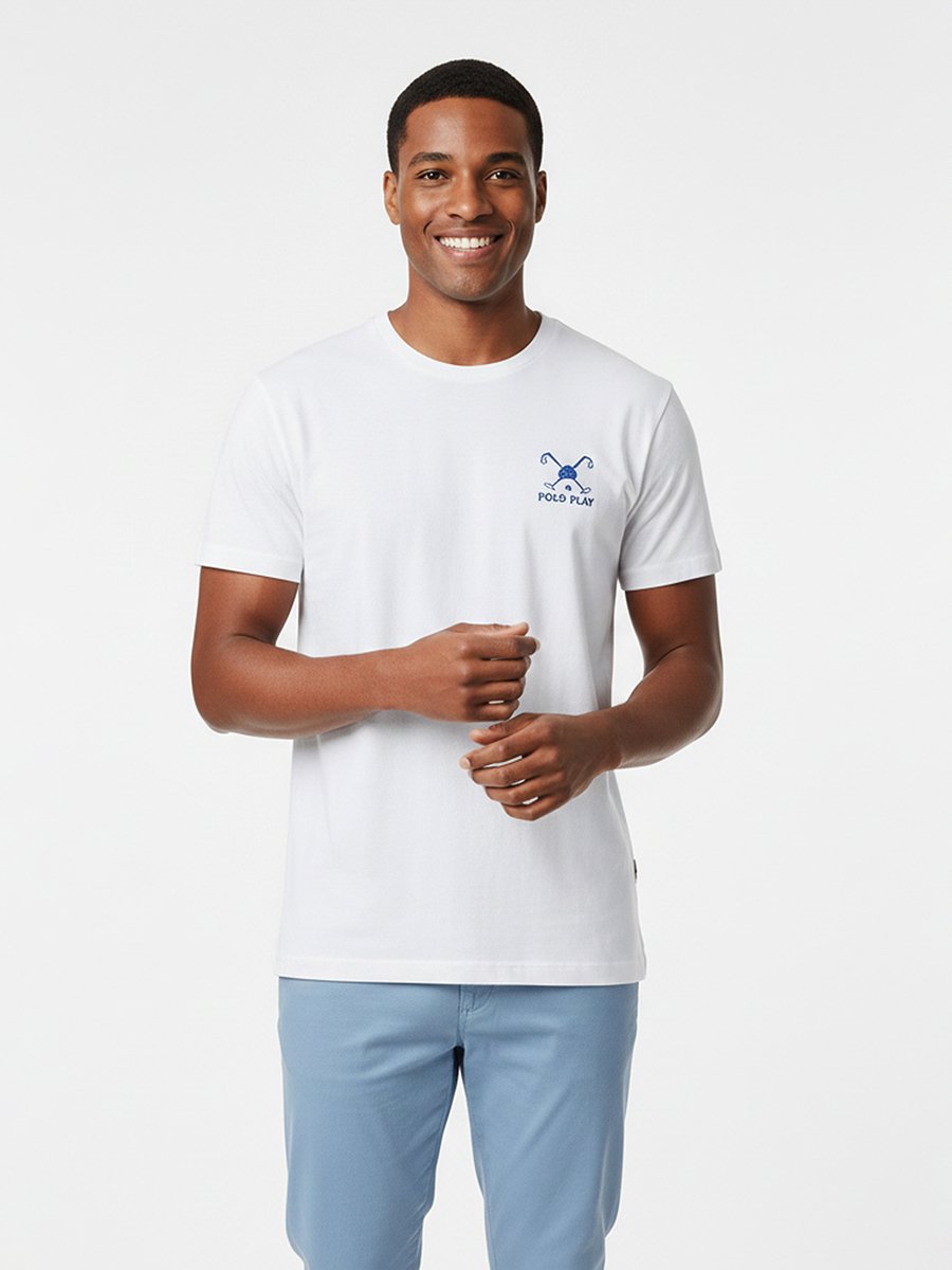 Men Logo Detail Short Sleeve T-Shirt 
