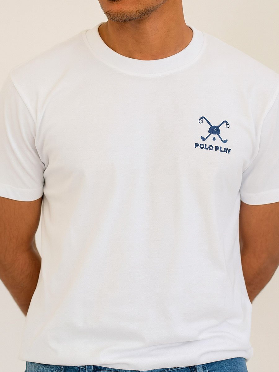 Men Logo Detail Short Sleeve T-Shirt 